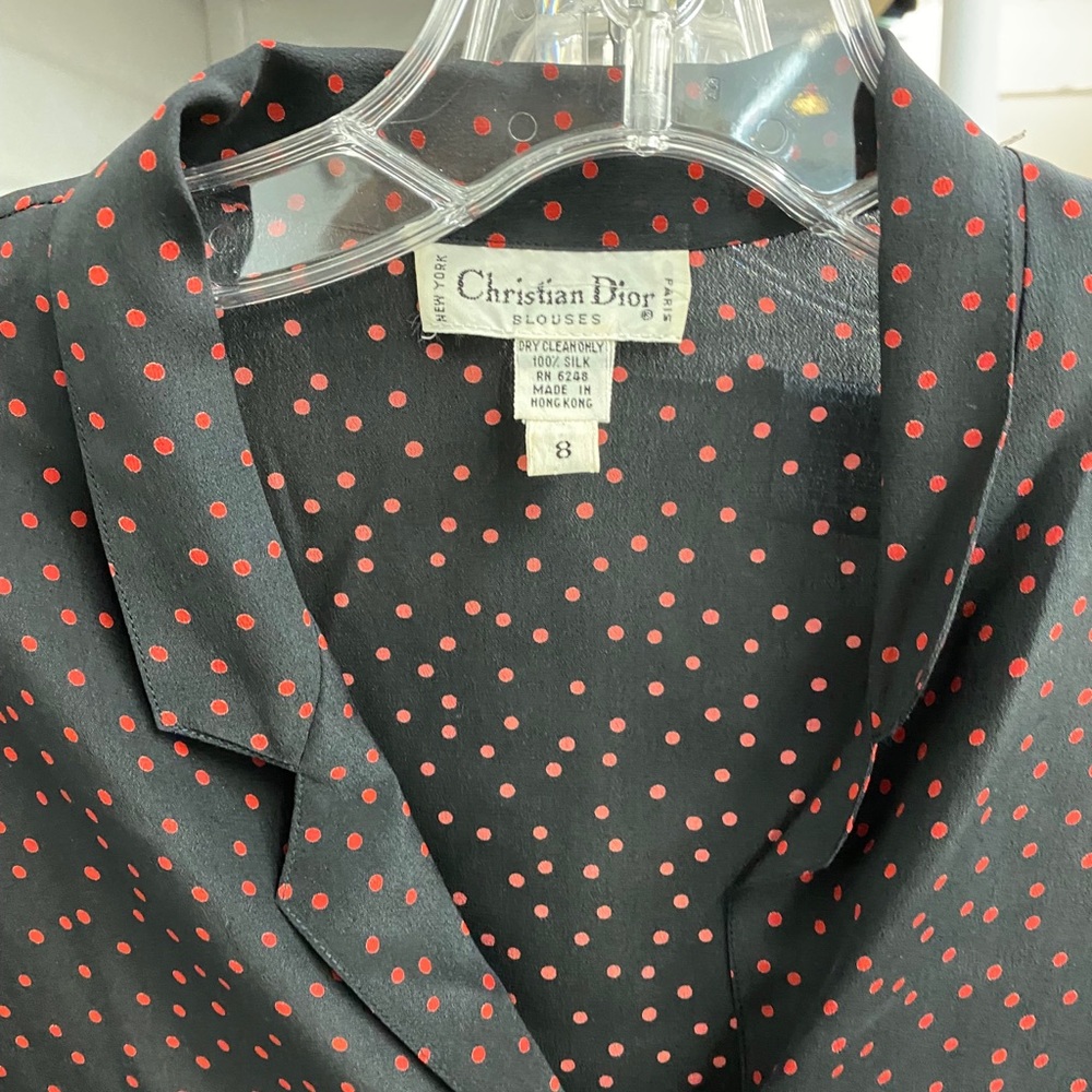 Vintage Christian Dior Blouse Sz 8
